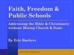 Faith, Freedom & Public Schools (online)